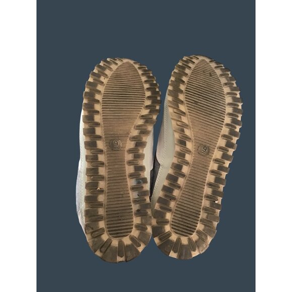 Vintage Gray & White Lace-Up Sneakers Size 9 Unisex - Picture 6 of 8